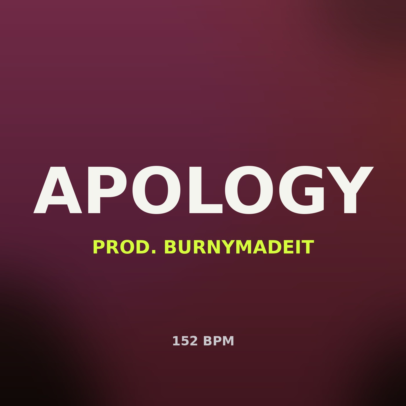 Apology cover art